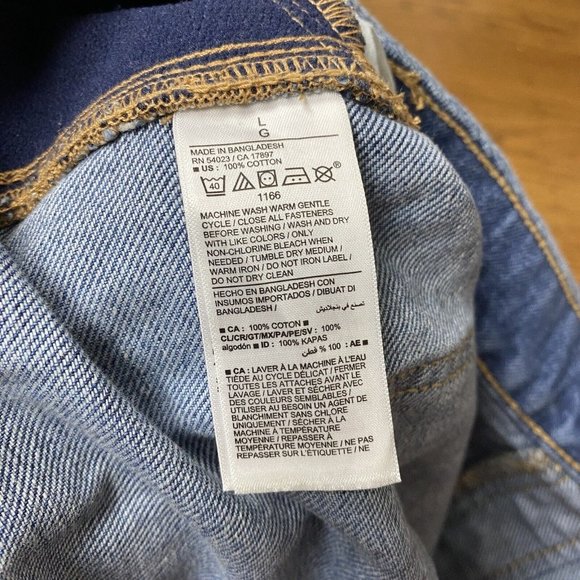 Old Navy Maternity Overalls Denim Shortalls Cut Off Shorts Blue - Picture 7 of 12